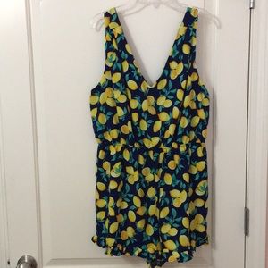 Francesca’s lemons romper! NEVER WORN